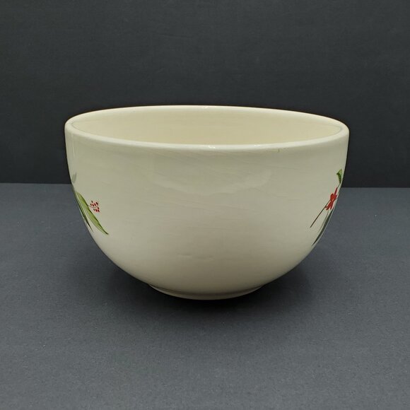 Universal Cambridge Woodvine Mixing Serving Bowl Red Flowers Refrigerator Jar - Picture 3 of 9